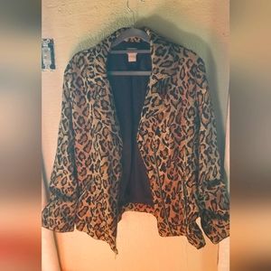Chico's women's cheetah print jacket